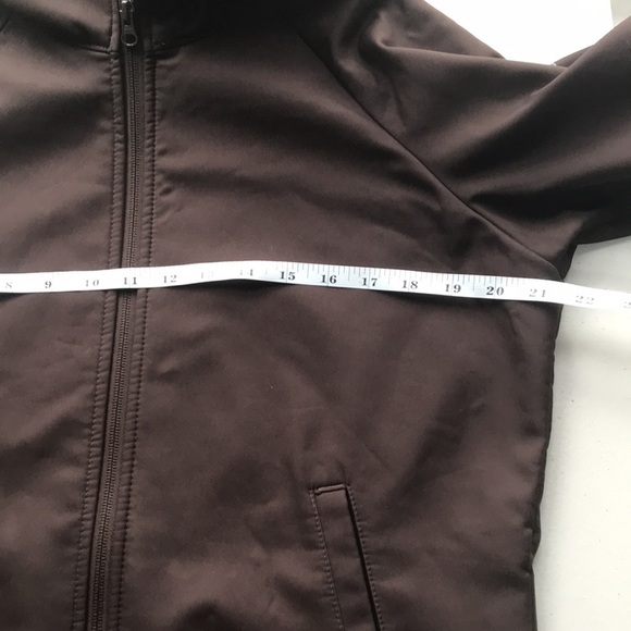 COLUMBIA brown faux fur hood lining zipper front jacket size Large - Picture 7 of 10